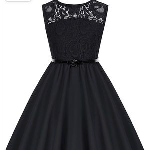 NWT Kate Kasin Girls 10 black formal party dress